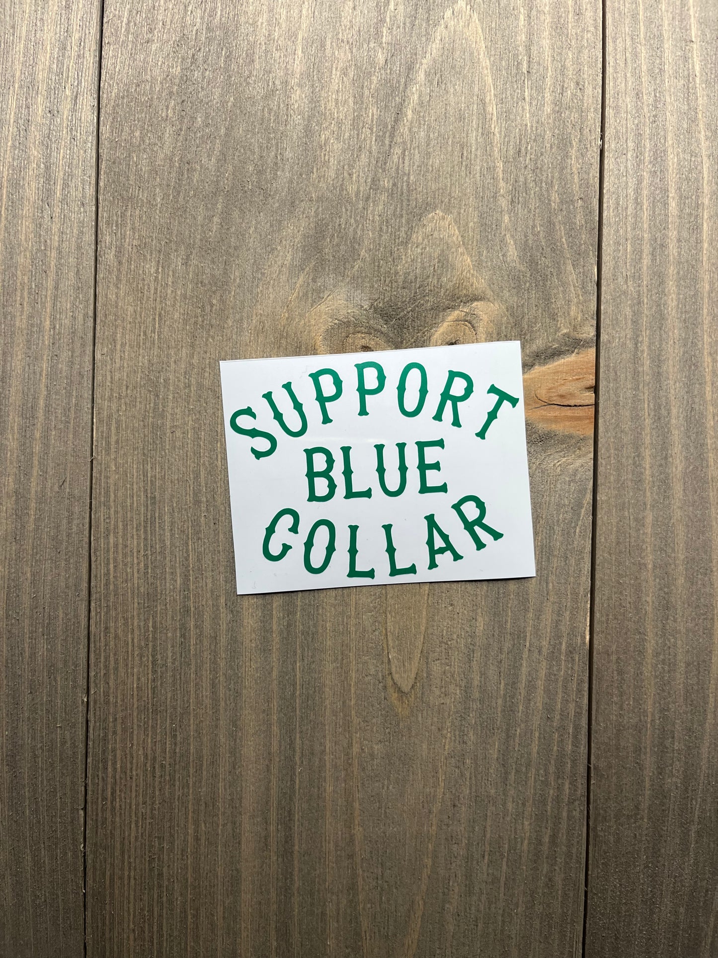 Support blue collar - green