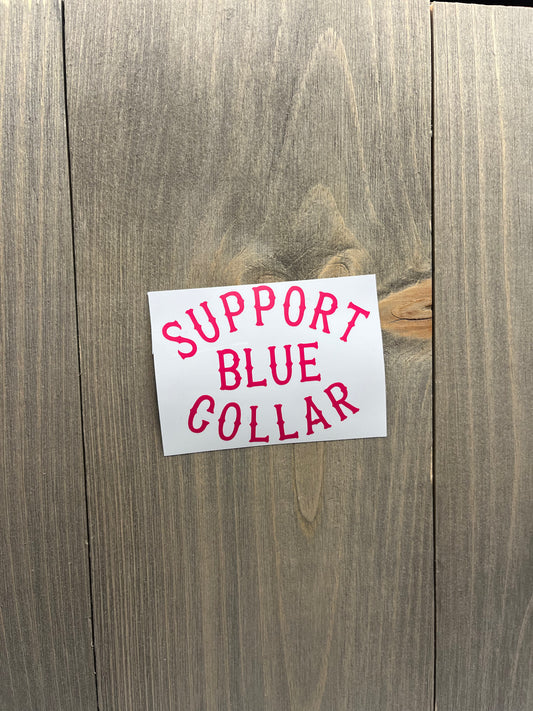 Support blue collar - pink