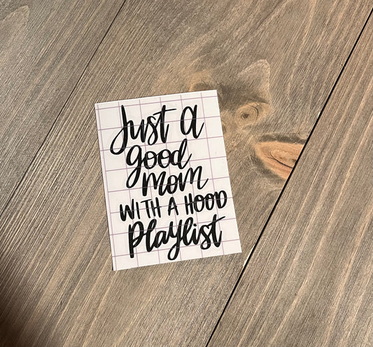 Just a good mom with a hood playlist-Black shimmer