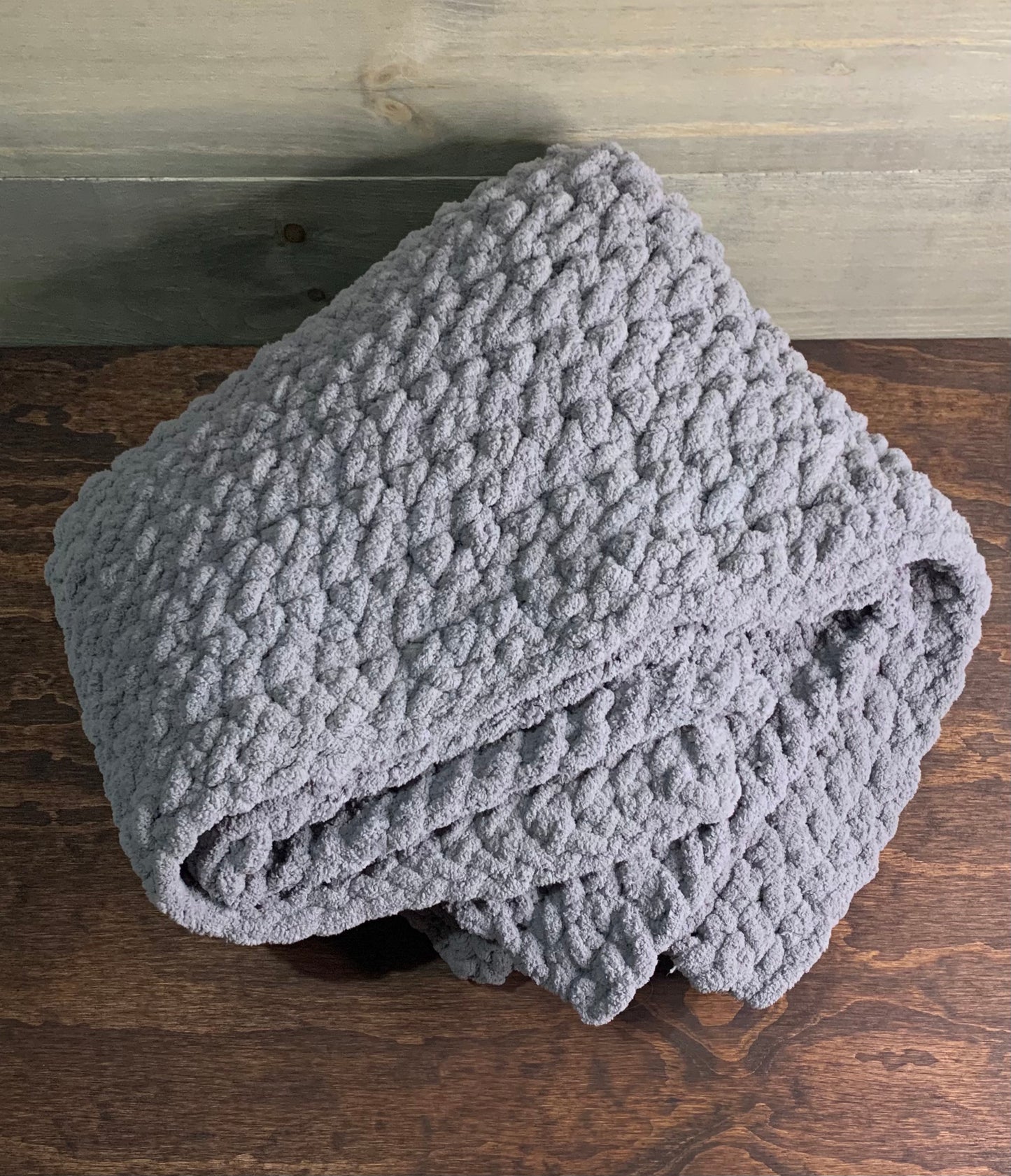 Chunky knit blanket