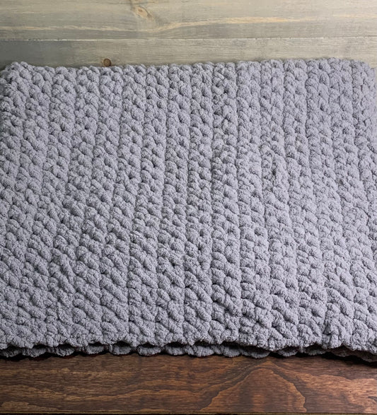 Chunky knit blanket