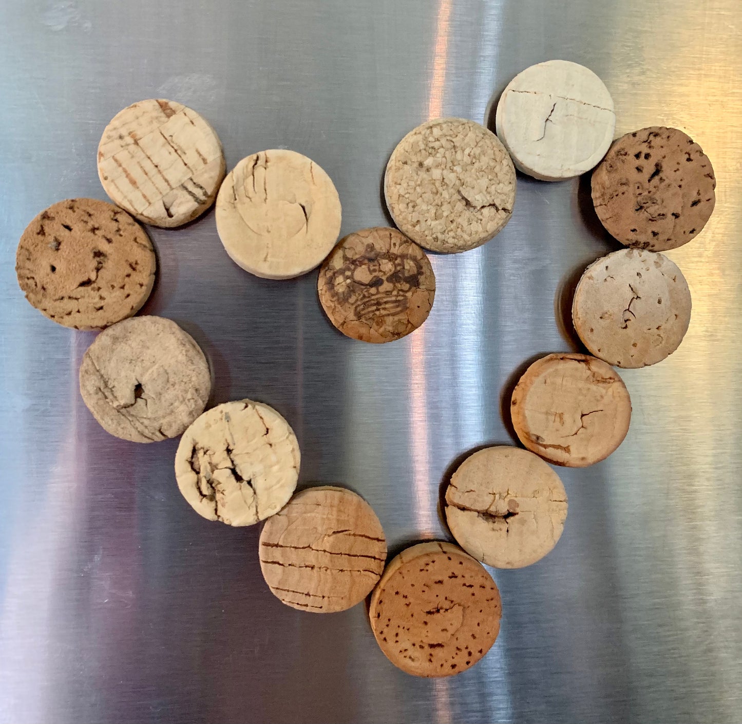 Wine cork magnets