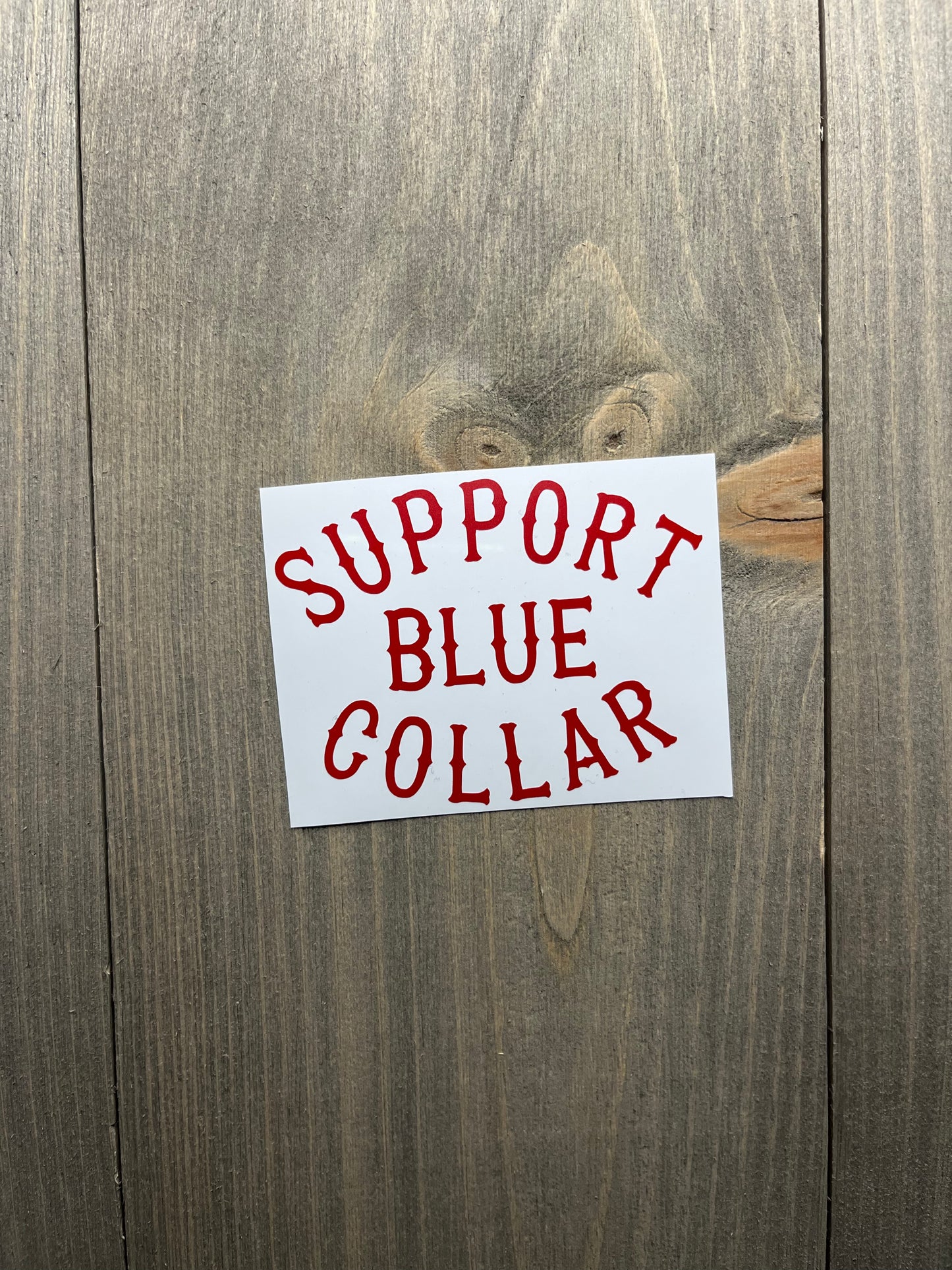 Support blue collar - red