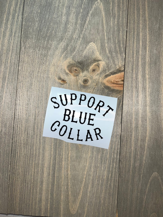 Support blue collar-Black shimmer